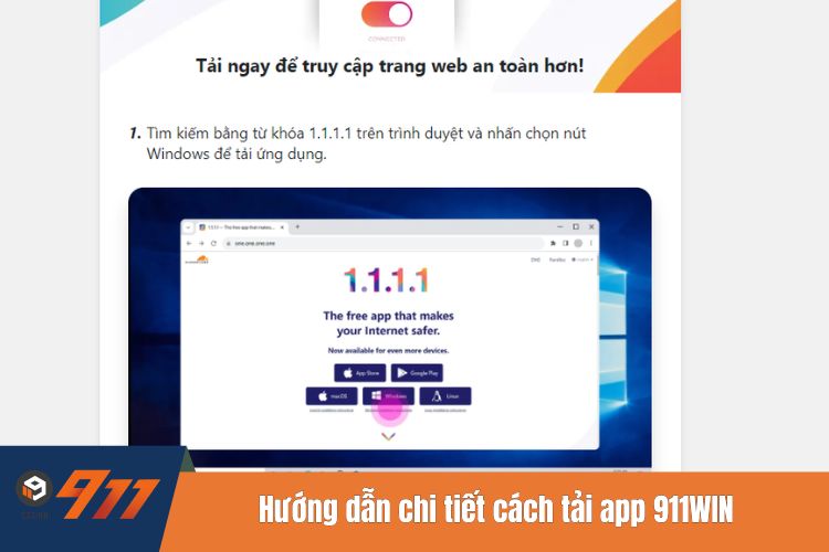 Hướng dẫn chi tiết cách tải app 911Win