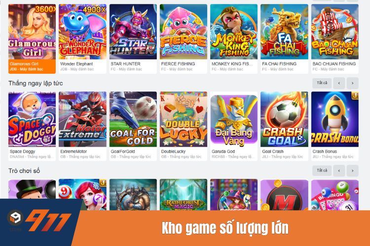 Kho game số lượng lớn